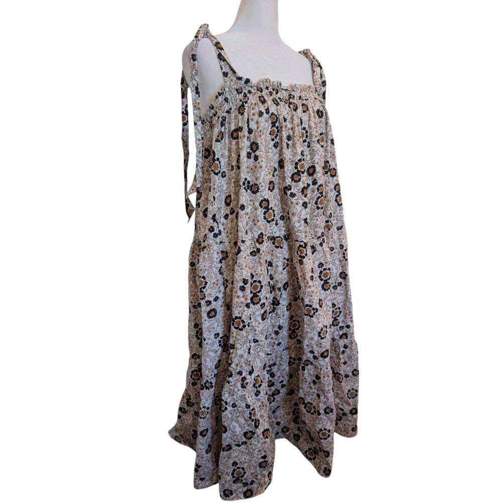 Le Reveur Floral Smocked Cottage Dress Large